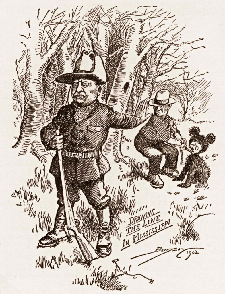 Teddy Roosevelt's act of kindness toward a bear during a 1902 hunt was the seed what would become known as the "teddy bear."