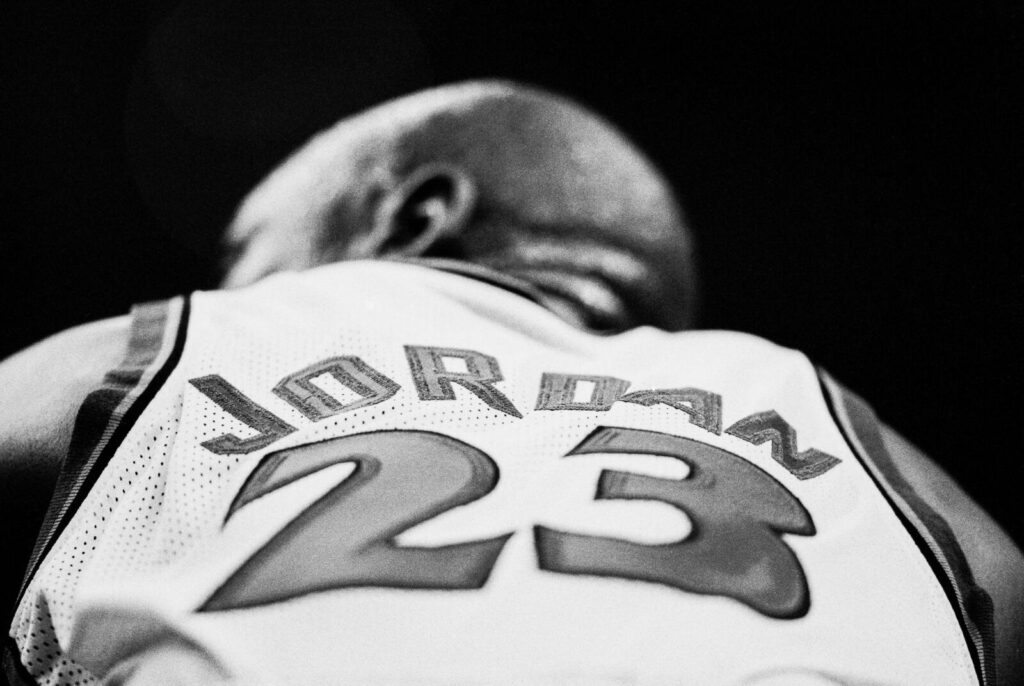 Michael Jordan in 2003, his final season.