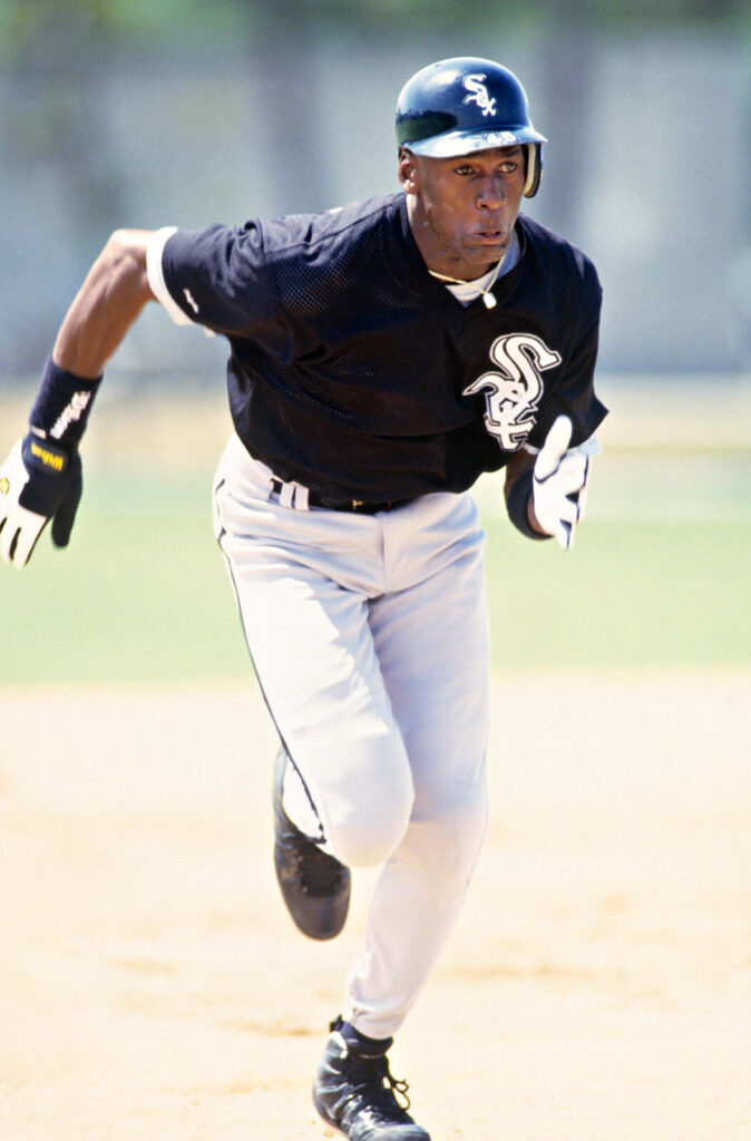 Michael Jordan in 1994, when he took time off from the NBA and tried his hand at minor-league baseball with the Birmingham Barons.